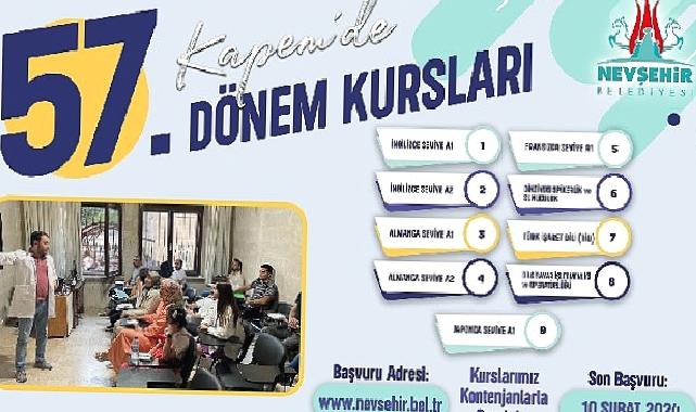 KAPEM’de 57. dönem kursları için kayıtlar başladı