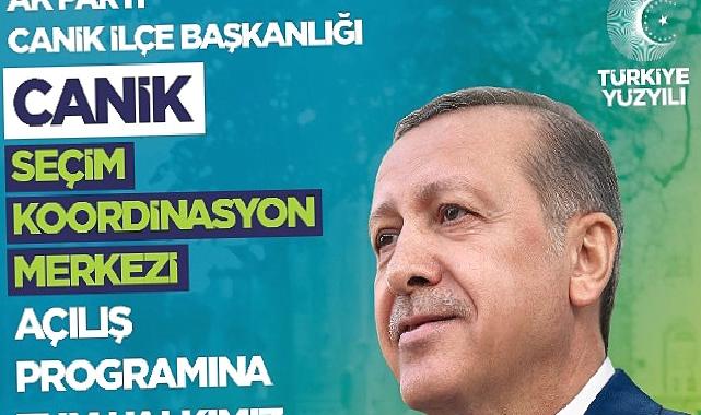 Cumhur İttifakı AK Parti Canik Seçim Koordinasyon Merkezi Açılıyor