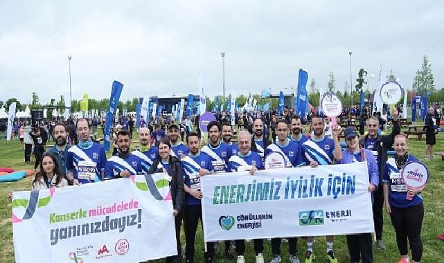 CK Enerji çalışanları, İstanbul Yarı Maratonu’nda kanserle mücadele için koştu